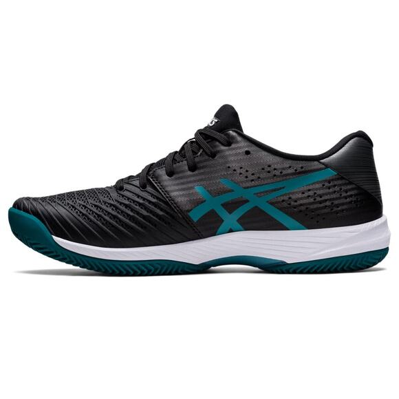 Asics Solution Swift FlyteFoam Clay Men\'s Tennis Shoe Black/Misty Pine Size 8 US main image 6